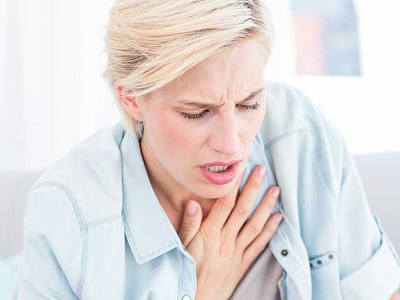 Oddychanie przy osteochondrozie klatki piersiowej powoduje ból i uczucie zwężenia